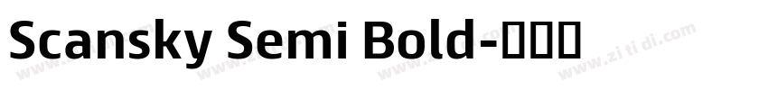 Scansky Semi Bold字体转换